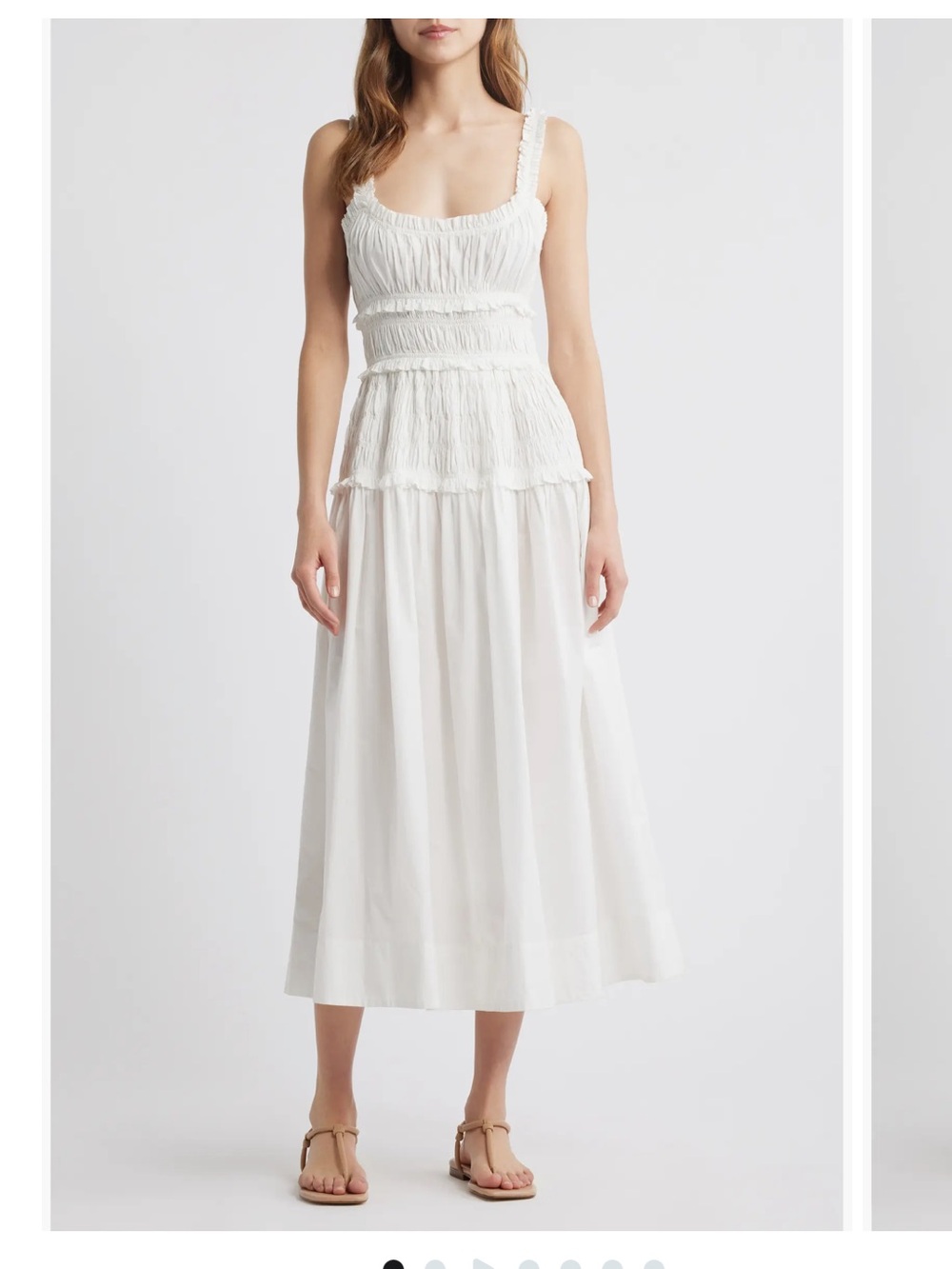 Doen Marianne Stripe Organic Cotton Midi Dress